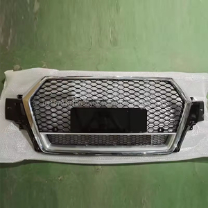 กระจังหน้าทรงรังผึ้งโครเมียม ABS คุณภาพสูงสำหรับ Audi Q7 SQ7 4M RSQ7 ปี 2016-2019 อะไหล่ทดแทนใหม่ กรอบล่าง ติดตั้งง่าย PNB - Product Image 2