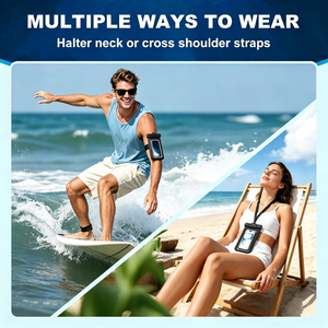 Bolsa Impermeable para Teléfono Móvil, para Natación, Kayak, Correr, Trotar, con Correa para el Brazo y Cordón, en Oferta - Product Image 3