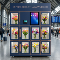 Distributeur Automatique Réfrigéré de Fleurs XG – Kiosque Intelligent Libre-Service pour Bouquets avec Écran Tactile et Paiement par Carte de Crédit