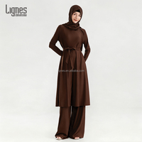 Burkinis surdimensionnés pour femmes, ensembles 3 pièces, maillots de bain musulmans transparents, vente en gros de maillots de bain modestes pour femmes musulmanes