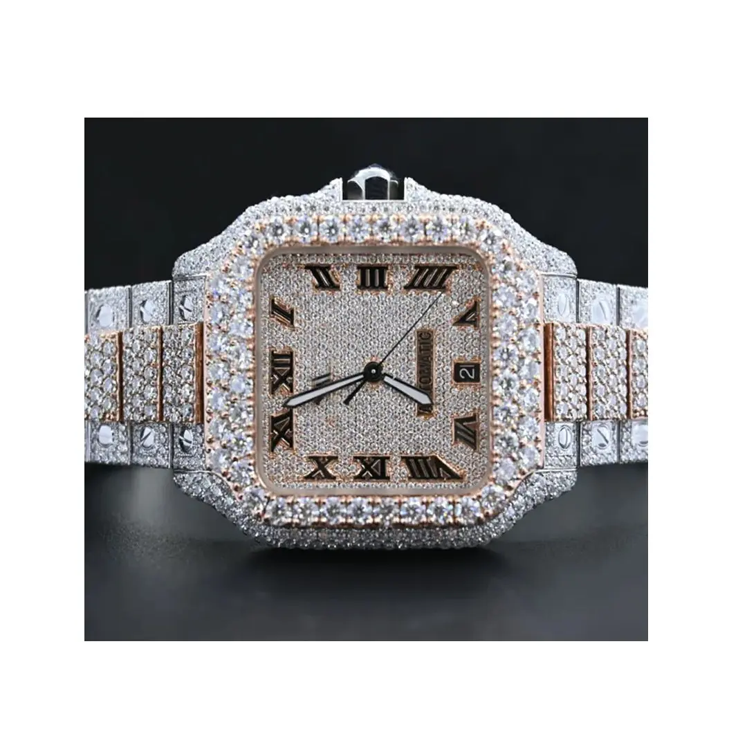 Bulk Selling Top Quality Out Moissanite Diamond Watch for Unisex Available at Affordable Price from India