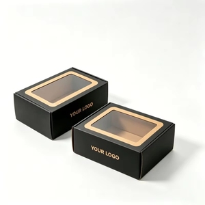 Boîtes en carton pour vêtements en gros avec fenêtre, boîtes d'expédition biodégradables et recyclables de haute qualité pour chaussures - Product Image 5