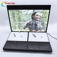 Support d'affichage rotatif et pliable pour écouteurs Bluetooth, avec éclairage LCD, hauteur réglable, léger, pour comptoir/table