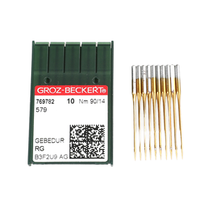 Groz Machine Importado 579 Ojal Agujas industriales de cabeza redonda <span class=keywords><strong>para</strong></span> bordado Duker Hupolt 981 <span class=keywords><strong>para</strong></span> uso industrial - Product Image 2