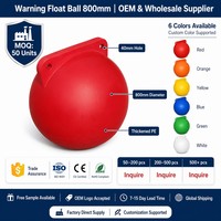 Boya Industrial Roja OEM PE de 800 mm con Doble Orificio, Anticorrosiva, Esférica, para Defensa de Hombres de Puerto y Contención de Derrames