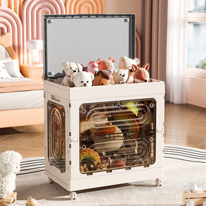 <span class=keywords><strong>Caja</strong></span> <span class=keywords><strong>de</strong></span> Almacenamiento Plegable Multifuncional <span class=keywords><strong>de</strong></span> Plástico Rectangular <span class=keywords><strong>de</strong></span> Cinco Puertas con Capacidad <span class=keywords><strong>de</strong></span> 100L-150L, Diseño Moderno para Guardar Ropa y Juguetes - Product Image 4