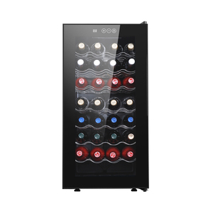 Vitrine <span class=keywords><strong>à</strong></span> 32 bouteilles avec portes vitrées intégrées, réfrigérateur <span class=keywords><strong>à</strong></span> <span class=keywords><strong>vin</strong></span> électrique <span class=keywords><strong>à</strong></span> semi-conducteurs pour usage domestique ou hôtelier - Product Image 3