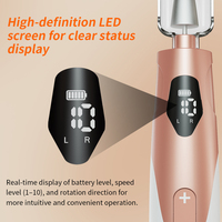 Lime à ongles électrique portable rechargeable légère, outil professionnel de manucure et pédicure pour la maison et le salon