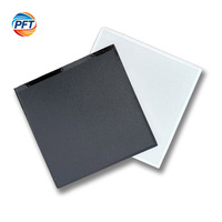 Placa de Techo Cuadrada de PVC y Yeso, Moderna, Impermeable, Ignífuga e Insonorizante, con Rejilla para Techo, para Hoteles, Apartamentos y Centros Comerciales