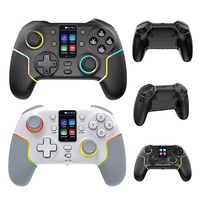 Manette de jeu sans fil Android NKIWI STK-7052P compatible avec écran intelligent, éclairage RVB, joystick à six axes, commutateur mobile