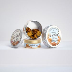 Reusable Aluminum Tin for <b>Cookies</b> and Biscuits Food Safe Metal <b>Jar</b> with Custom Logo - Product Image 3