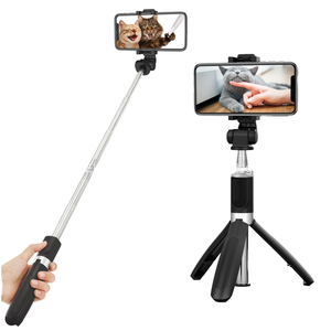 Nouveau bâton de <span class=keywords><strong>selfie</strong></span> pliable <span class=keywords><strong>L01s</strong></span>, matériau ABS, capacité de charge de 0,5 kg, mini trépied universel pour appareil photo, télécommande sans fil réglable - Product Image 1