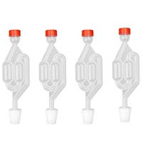 Valve d'échappement en plastique pour vin de fruits, bière et vin de raisin, pour la fermentation et l'étanchéité, à prix abordable
