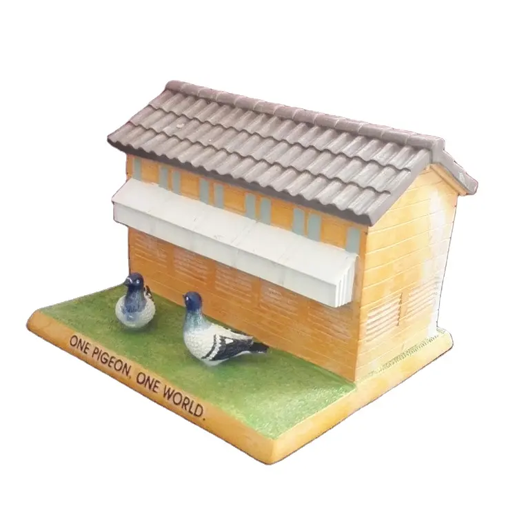 piggy bank type custom miniature 3D building model pigeon house