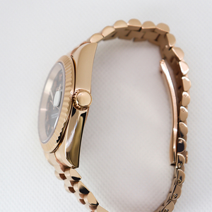 Reloj de Lujo de Acero Inoxidable con Corona Grande, Esfera Luminosa, Mecanismo Automático, Resistente al Agua, Correa de 18 mm - Product Image 3