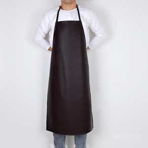 Waterproof <b>apron</b>, special leather <b>apron</b> for fish and seafood processing, oil-proof soft leather, butcher's kitchen <b>work</b> - Product Image 1