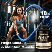 Poudre de protéines de lactosérum sans gluten 2,2 lb 18 g 100 % protéines de lactosérum par portion avec BCAA pour le soutien et la récupération musculaire