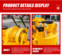 Foreuse hydraulique Hengwang HW-160YY pour puits d'eau, profondeur 130 m, machine de forage de 300 mm avec rail coulissant