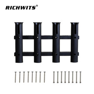 Soporte para Cañas de Pescar Zhibo de Cuatro Piezas, Metal y Plástico con Soporte de Nailon para Equipo de Pesca en Barco - Product Image 1