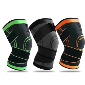 Rodillera Ajustable de Compresión con Cierre de Gancho y Bucle para Protección en Baloncesto, Unisex, Deportiva - Product Image 6