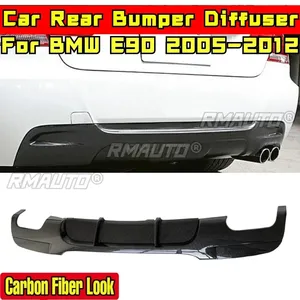 Becquet arrière E90 en fibre de carbone style MP, séparateur de pare-chocs arrière, kit carrosserie pour BMW E90 2005-2012, accessoires auto - Product Image 2