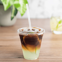 Vasos Desechables de Plástico Transparentes para Café, Té de Burbujas, Boba, Café Helado, Jugos, Smoothies, Batidos, Venta al Por Mayor