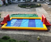 Terrain de football gonflable sur mesure pour le soccer au savon / terrain de football au savon à vendre