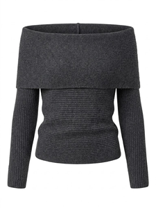 Suéter Corto de Punto para Mujer, Marca Prime Vista Exports Limited, Estilo Cardigan, Manga Larga, Color Sólido, para Uso Casual - Product Image 2