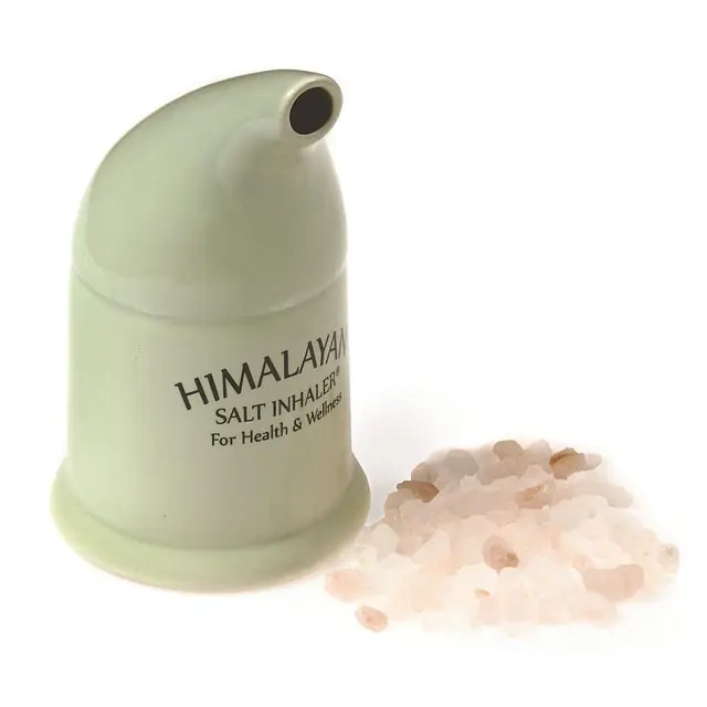 Custom ceramic Himalayan Portable Salt Pipe Inhaler