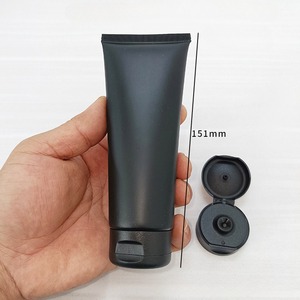 Bouteille d'emballage cosmétique en plastique noir mat 100g Tube de crème de soin de peau de lotion corporelle en plastique 100ml - Product Image 6
