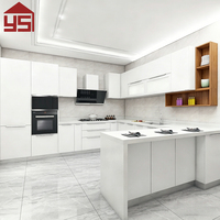 YingSheng - Armoires de cuisine modernes de luxe en bois massif sur mesure, cuisine modulaire avec îlot central, Gabinetes De Cocina
