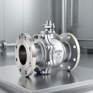 Venta Directa de Fábrica: Válvula de Bola con Brida de Acero Inoxidable 304 316 PN16 PN40 de Alta Presión - Product Image 1