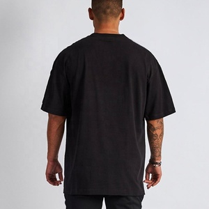 เสื้อยืดคอกลมแขนสั้นผู้ชาย ผ้าฝ้าย 200 กรัม สีพื้น เรียบง่าย สวมใส่สบาย ทรงหลวม ขายดี ดีไซน์เรียบๆ - Product Image 3