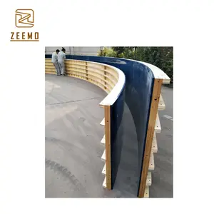 ZEEMO 브랜드 사용자 정의 디자인 곡선 콘크리트 탱크 formwork 물 처리 프로젝트