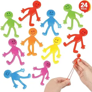 Stretchy Smile Face Men Stress Relief Fidgeting Toys For Kids And-Adults 5 Vibrant Colors Sensory Toys For Autism And ADHD
