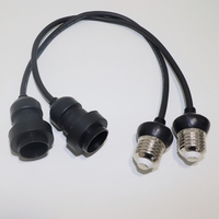 Support de lampe E27 en caoutchouc 2*0,75 mm avec indice de protection IP65, AC 220V, garantie de 2 ans, utilisation intérieure/extérieure