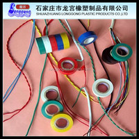 Ruban adhésif isolant retardateur de flamme, ruban électrique en PVC coloré à vente chaude, ruban isolant électrochlore de polychlorure de vinyle
