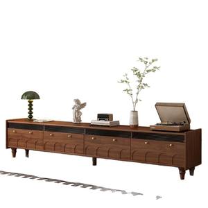 Mueble para TV de madera maciza con cajones de almacenamiento para sala de estar y uso doméstico - Product Image 5