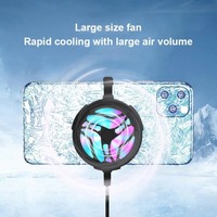 Enfriador de Teléfono Móvil con Clip Trasero, Ventilador USB Silencioso, Radiador para Smartphones Universales, Juegos Móviles y Transmisión en Vivo