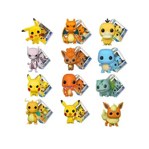 Poke Monster Pika Chu Vulpix Flareon Dragonite Psyduck Mewtwo Eevee Mew Raichu Actiefiguurmodel Speelgoed