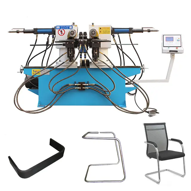 Piegatrice idraulica del tubo della macchina piegatubi del tubo della doppia testa di alta efficienza del rifornimento della fabbrica per la sedia da tavolo