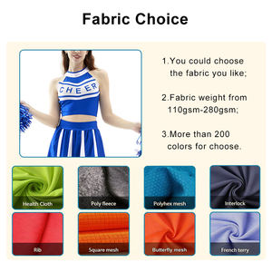 Costume de pom-pom girl sexy pour adulte, imprimé numérique personnalisé pour filles, 100% polyester, ensemble uniforme d'écolière, jeu de rôle d'Halloween - Product Image 3