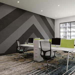 Décoration de bureau ignifuge feutre pour animaux de compagnie insonorisant insonorisé 24mm panneaux acoustiques de plafond mural tableau d'affichage acoustique - Product Image 3