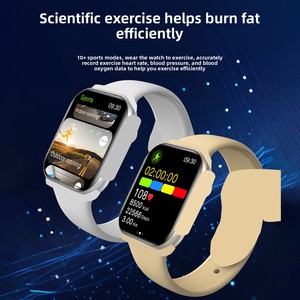 Reloj Inteligente Deportivo con NFC, Pantalla Cuadrada <span class=keywords><strong>de</strong></span> Silicona, Monitor <span class=keywords><strong>de</strong></span> Ritmo Cardíaco, Presión Arterial y Sueño, Resistente al Agua IP67, SDK, para Android - Product Image 4