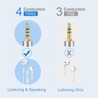 Kurze Aux-Kabel Vergoldetes 4-poliges 3,5-mm-Verlängerungsstecker-Audio-Musik adapter kabel 3,5-mm-Klinkenkabel