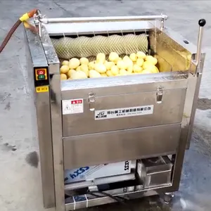 האיכות הטובה ביותר אוטומטי תפוחי אדמה כביסה וקילוף מברשת סוג תפוחי אדמה גזר כביסה קילוף מכונה