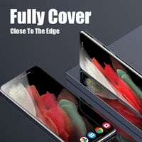 Film Hydrogel pour Samsung Galaxy S23 S21 S20 S22 Ultra 5G FE Note 20 Ultra S21fe Note 20 couverture complète TPU protecteur d'écran S21 +