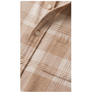 Chemise en flanelle à carreaux 100% coton pour homme, manches longues, col rabattu, respirante, style automne - Product Image 6
