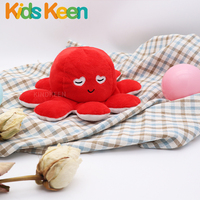 Offre Spéciale jouets en peluche de poulpe à rabat réversible personnalisé poupées de poulpe mignonnes créatives mascotte d'animal en peluche doux pour la Saint-Valentin