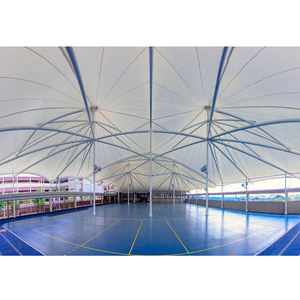 Structure en acier, toit en tissu PVDF, dôme sportif pour basketball, football, badminton, pickleball - Product Image 3
